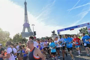 Image représentant des marathoniens de la course 20 km de Paris